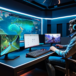 **

A Valorant player, fully clothed in gaming attire, strategically planning their next move on a vibrant game map. They are using voice chat with their team, coordinating to secure an Ultimate Orb. The background shows a modern gaming setup in a comfortable room. Safe for work, appropriate content, professional gaming, natural proportions, perfect anatomy.

**