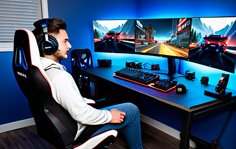 **

A professional gamer in a modest and comfortable gaming outfit, fully clothed, sitting in a gaming chair in front of a multi-monitor setup, immersed in a Valorant match. The background shows a clean and organized gaming room with LED lights and gaming-themed decorations. Safe for work, appropriate content, family-friendly, perfect anatomy, natural proportions, professional digital art, high quality.

**