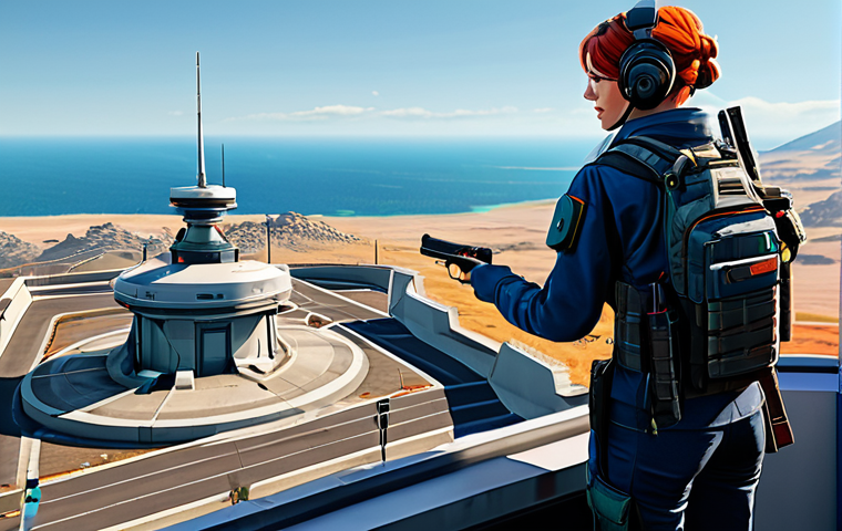 발로란트 킬조이 공략법 - Strategic Turret Placement** "A brightly lit, modern Valorant map environment, showcasing Killjoy i...