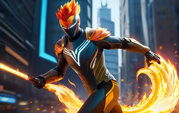 발로란트 유저 피드백 반영 콘텐츠 - **Valorant Agent Resurgence: Phoenix's Fiery Rework** A dynamic, action-packed close-up of Agent...