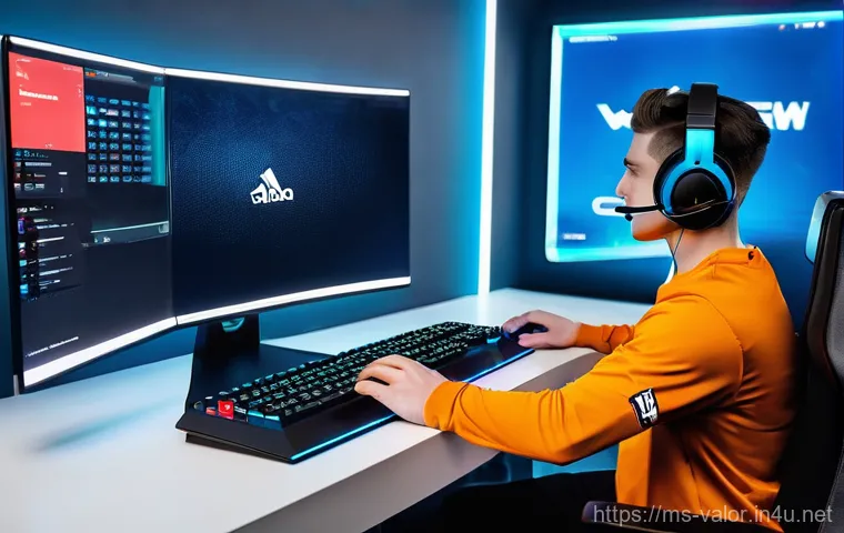 발로란트 프로와 일반 유저 비교 - **Valorant Pro Player Training Session** A young adult male or female esports athlete in their e...