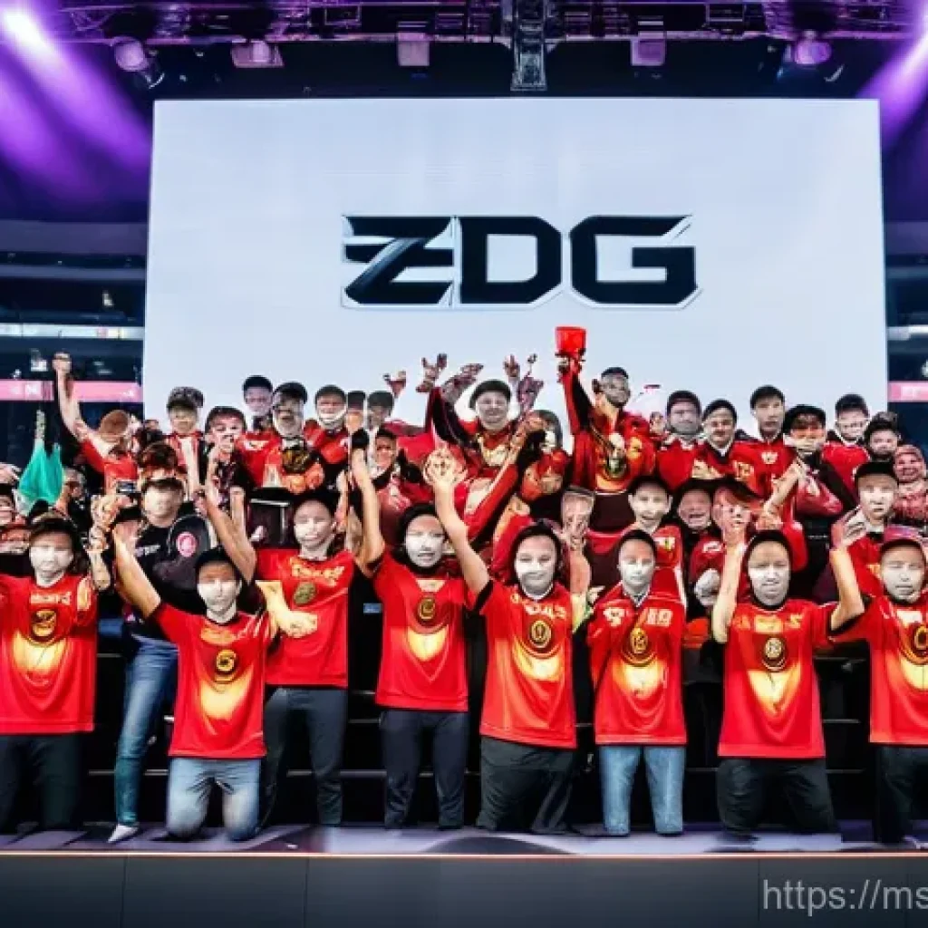 발로란트 세계 챔피언십 결과 - **EDG Valorant Champions 2024 Victory Ceremony**: A vibrant, wide-angle shot of the EDward Gamin...