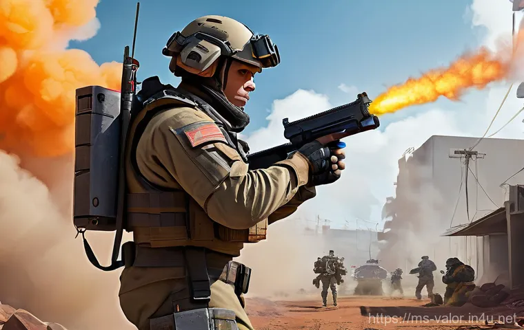 발로란트 브림스톤 공략법 - **Valorant Brimstone Leading a Site Entry with Smokes:** A vibrant, action-packed illustration o...