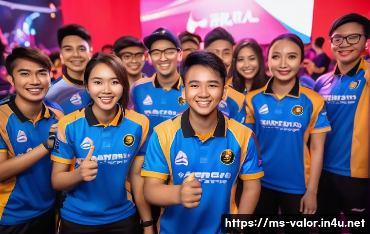 발로란트 유저 리뷰와 추천 - **Prompt:** A vibrant and diverse group of young Malaysian e-sports players, consisting of male and ...
