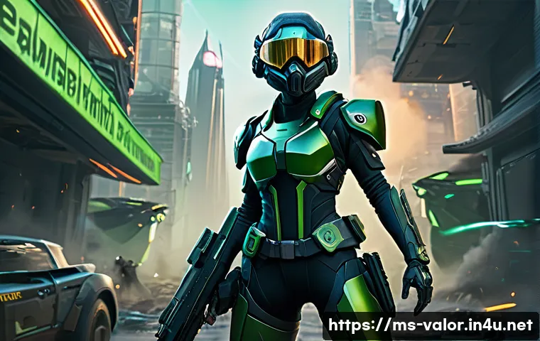 발로란트 팀 조합의 변천사 - A dynamic team battle scene from Valorant featuring five agents in detailed tactical gear, emphasizi...