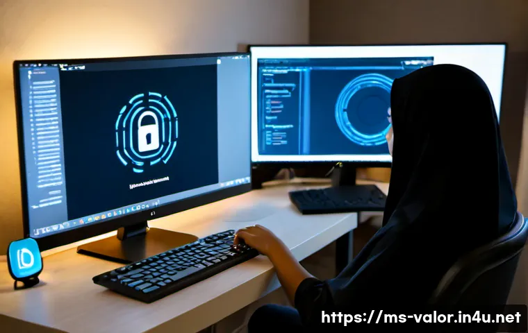 Home 31 발로란트 계정 보안 설정법 - Photorealistic cybersecurity setup scene for a competitive online gaming account, Malaysian young ad...