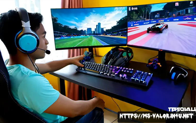 Home 30 발로란트 최적 그래픽 설정법 - Photorealistic Malaysian gaming setup in a tidy Kuala Lumpur apartment bedroom, young adult esports ...