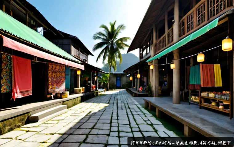 발로란트 인기 있는 맵 디자인 - Photorealistic architectural visualization of a popular tactical shooter map concept, a sunlit tropi...