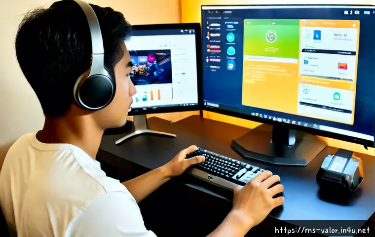 Home 15 발로란트 프리미엄 스킨 구매 가이드 - Photorealistic Malaysian young adult gamer at a clean modern desk in Kuala Lumpur, thoughtfully comp...