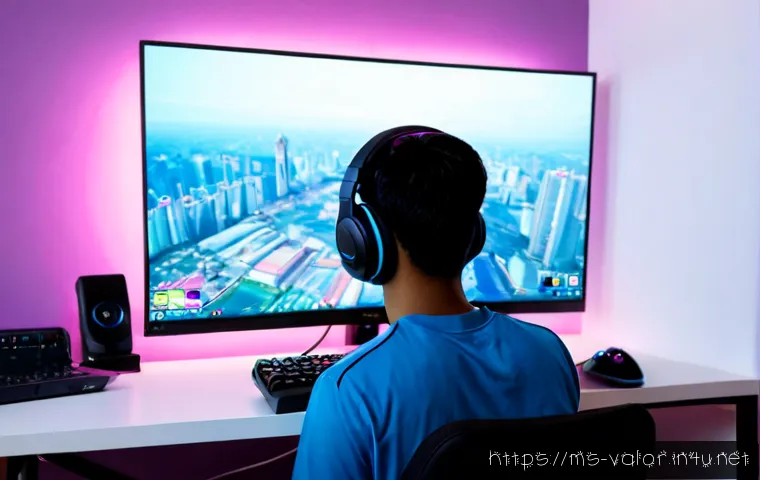 발로란트 신규 업데이트 정보 - Photorealistic Malaysian esports gamer in a modern Kuala Lumpur apartment, studying a large monitor ...